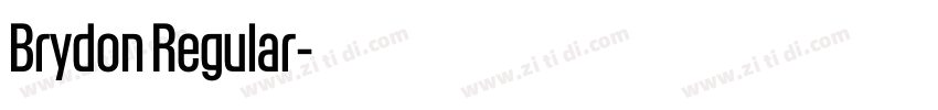 Brydon Regular字体转换